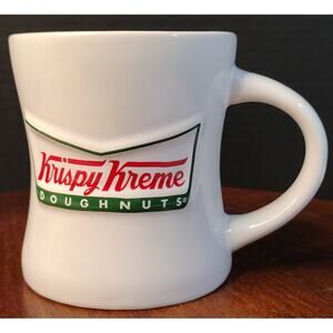 Krispy Kreme Doughnuts Coffee‎ Restaurant Diner Style Raised Logo Mug Cup 14oz